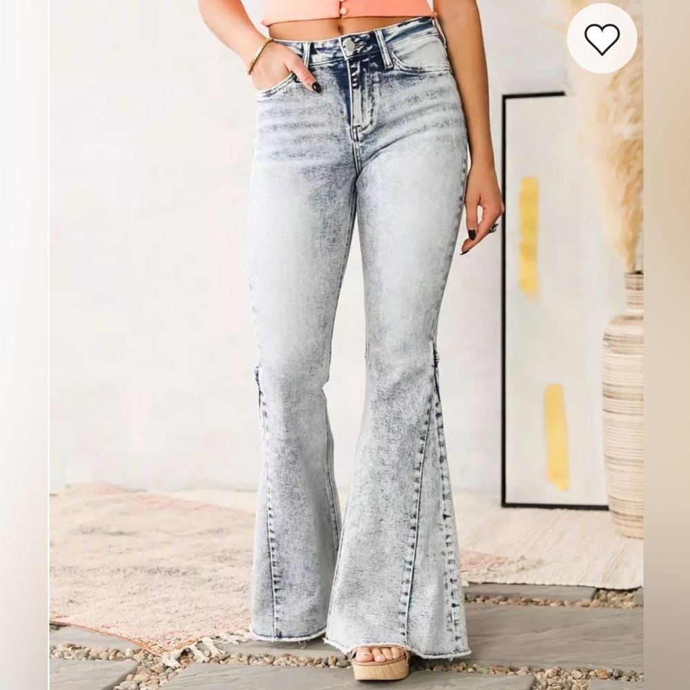 Flying Monkey super flare high rise jeans